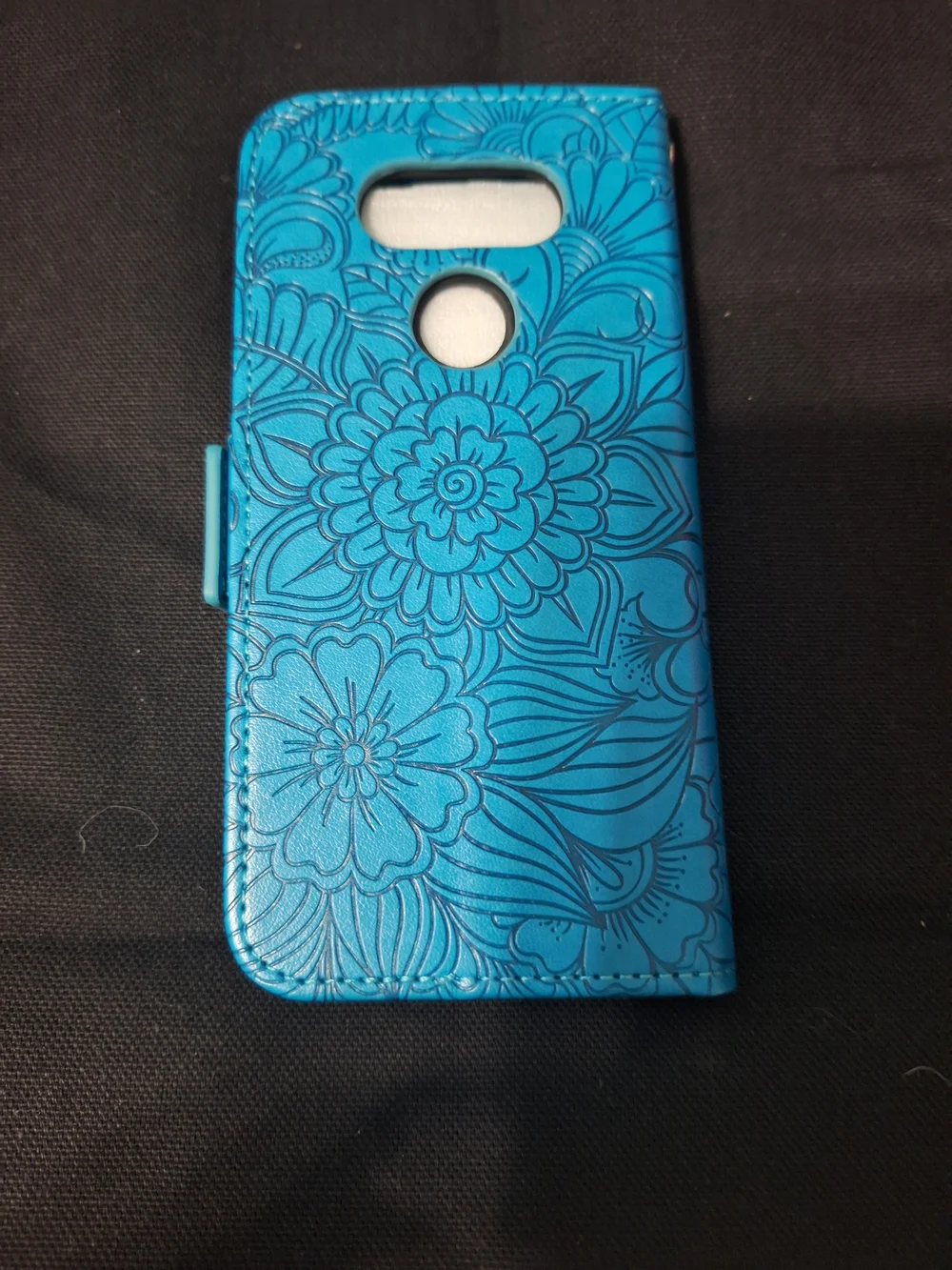 Blue Floral Phone Wallet Case